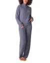 Pj Salvage Chenille Pajama Set In Charcoal