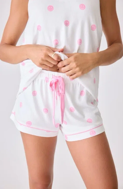 Pj Salvage Choose Happy Short Pajamas In Ivory