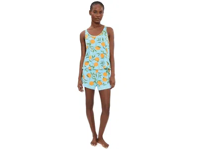 Pj Salvage Citrus Dreams Pajama Set In Blue