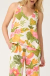 Pj Salvage Copacabana Print Gauze Sleep Tank