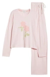 Pj Salvage Cotton & Modal Pajamas In Blush