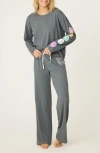 Pj Salvage Cotton & Modal Pajamas In Charcoal