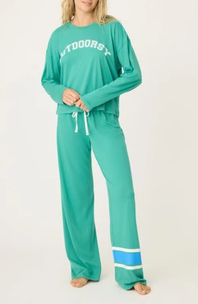 Pj Salvage Cotton & Modal Pajamas In Clover