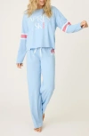 Pj Salvage Cotton & Modal Pajamas In Dusty Blue