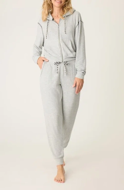 Pj Salvage Cozy & Chic Hoodie Pajamas In Heather Grey