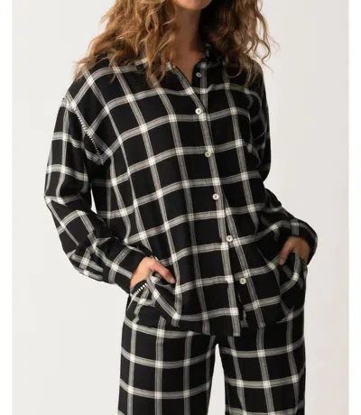 Pj Salvage Cozy & Chic Long Sleeve Top In Black