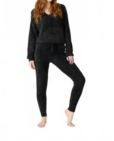 Pj Salvage Cozy & Chic Pajama Set In Black