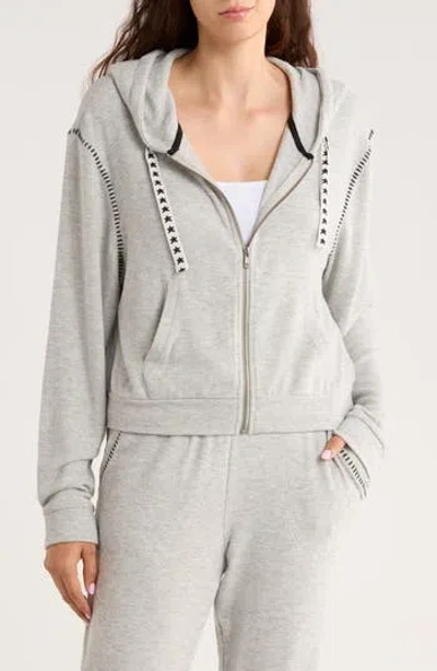 Pj Salvage Cozy 'n Chic Full Zip Hoodie In Gray