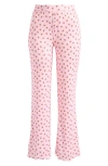 Pj Salvage Crazy For The Holidays Brushed Pointelle Pajama Pants In Pink