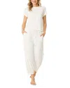Pj Salvage Dainty Daisy Pajama Set In Ivory