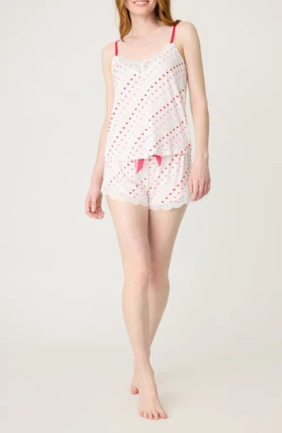 Pj Salvage Day Dreams Stretch Modal Short Pajamas In Ivory