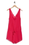 Pj Salvage Day Dreams Modal Romper In Ruby Red In Red
