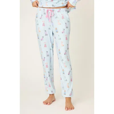 Pj Salvage Doggone Cold Brushed Pointelle Pajamas In Brown