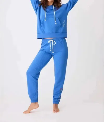 Pj Salvage Electric Vibes Hoodie In Cobalt In Multi