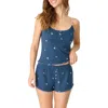 Pj Salvage English Rose Sleep Camisole In Navy