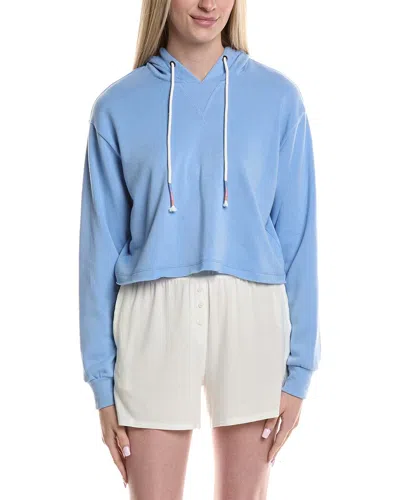 Pj Salvage Faded Nights Crop Hoodie In Bright Blue In Multi