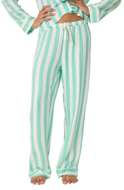 Pj Salvage Farmer Matte Sateen Pajama Pants In Ivory