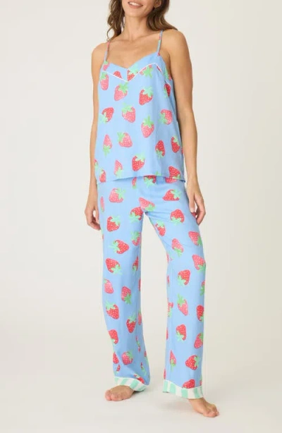 Pj Salvage Farmer Pajamas In Bright Blue