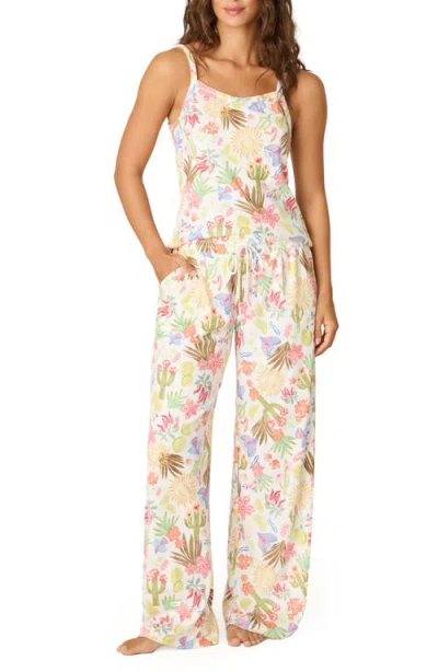 Pj Salvage Feelin' Prickly Stretch Jersey Pajamas In Multi