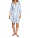Pj Salvage Feelin Snakey Loungewear Robe In Blue In Blue