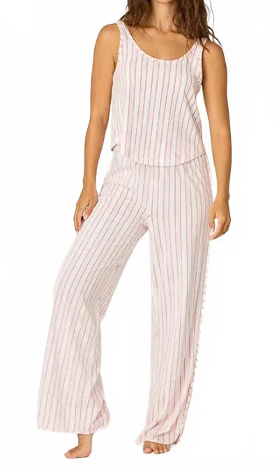Pj Salvage Feeling Loved Pajamas Set In Ivory In Multi