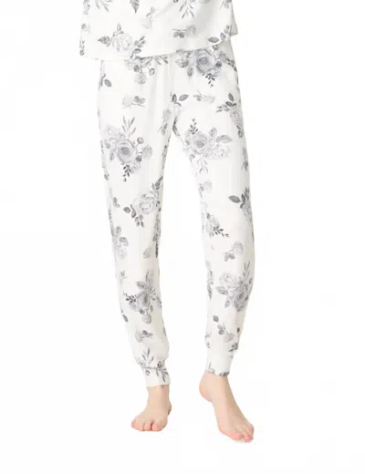 Pj Salvage Feeling Loved Pant In White In Multi
