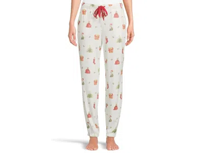 Pj Salvage Feline Festive Banded Pj Pants In White