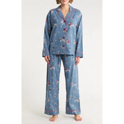 Pj Salvage Flannel Pajamas In Blue