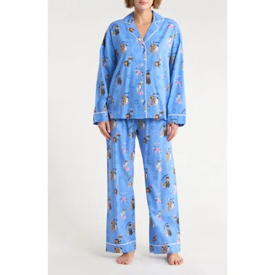 Pj Salvage Flannel Pajamas In Blue