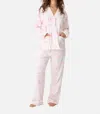 Pj Salvage Rose All Day Flannel Pajama Set In Pink In Pink