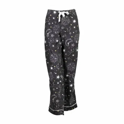 Pj Salvage Flannels Cosmic Pant In Charcoal In Pink