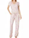 Pj Salvage Floral Fields Pajama Set In Blush In Pink