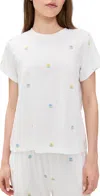 Pj Salvage Floral Pajama Top Ivory