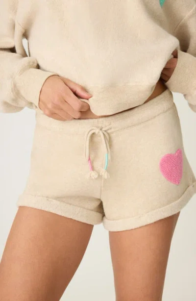 Pj Salvage For The Mama Knit Shorts In Oatmeal