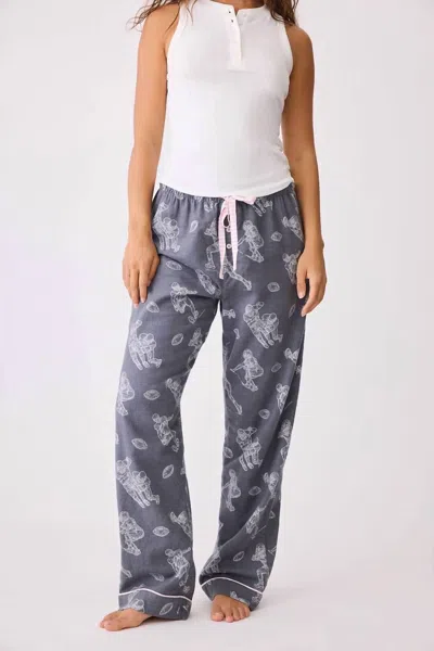 Pj Salvage Game Day Flannel Pant In Blue