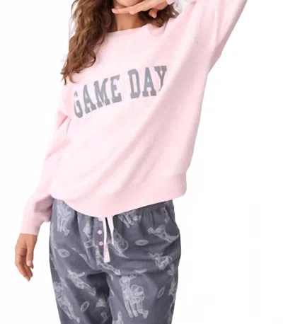 Pj Salvage Game Day Sweater In Pink