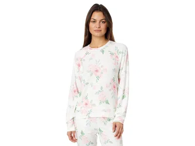 Pj Salvage Garden Hearts Floral Pullover In White