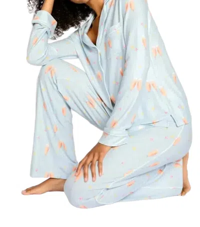 Pj Salvage Had Me Rose Pj Set In Light Blue