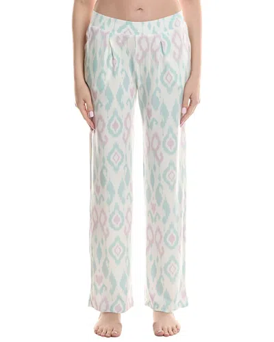 Pj Salvage Ikat Watercolor Pant In White