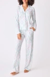 PJ SALVAGE PJ SALVAGE IKAT WATERCOLOR PRINT PAJAMAS