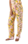 Pj Salvage In Bloom Pajama Pants In Lemon