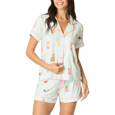 Pj Salvage It's Five Somewhere Short Pajamas In Multi