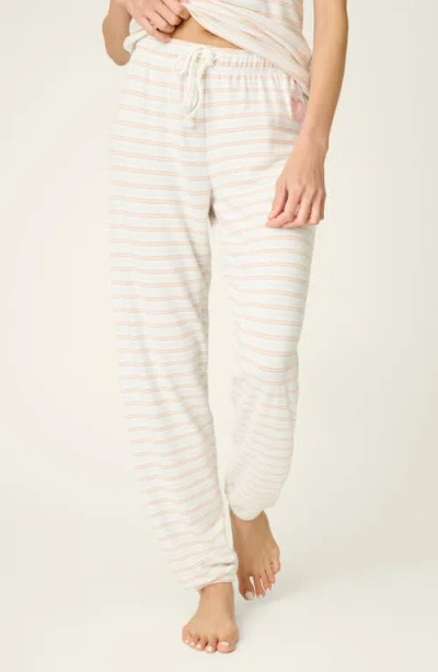 Pj Salvage Jadore Amour Striped Pajama Pants In Multi