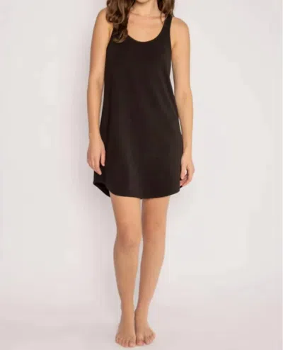 Pj Salvage Jammie Essentials Dress In Black