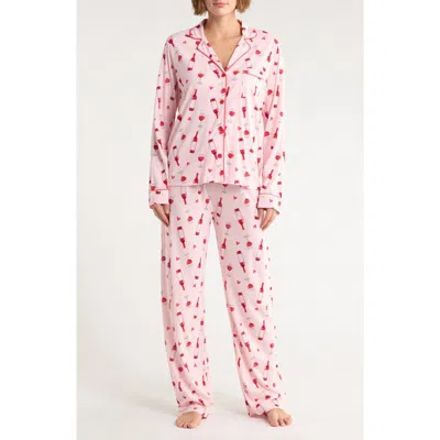 Pj Salvage Jersey Pajamas In Pink
