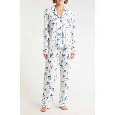 Pj Salvage Jersey Pajamas In White