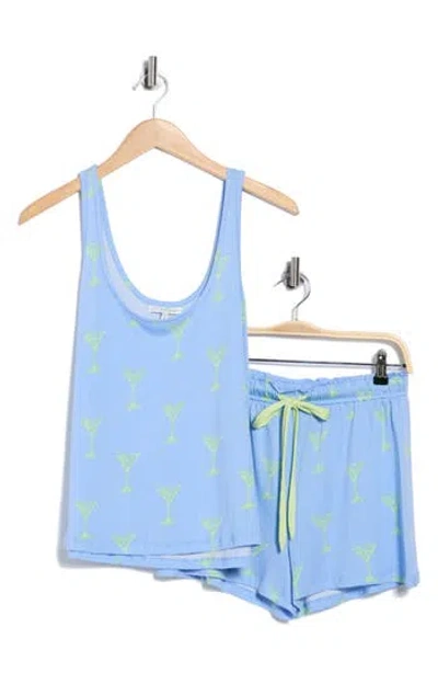 Pj Salvage Jersey Short Pajamas In Blue