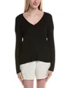 Pj Salvage Jet Set Rib Cashmere-blend Top In Black