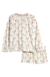 Pj Salvage Kids' Print Fleece Two-piece Pajamas In Ivory