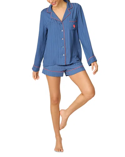 Pj Salvage La Rose Pajama Set In Blue